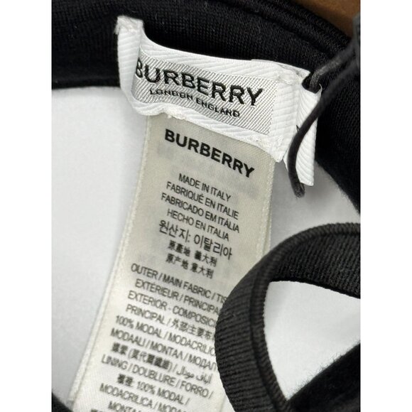 BURBERRY DETANCHABLE ZIP POCKET VISOR/ HAT WITH FRONT LOGO, PALLADIUM HARDWARE - Picture 6 of 8
